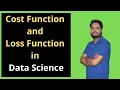 Cost Function and Loss Function in Data Science Cost function machine learning Regression Cost