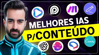 8 MELHORES IAS para CRIAR CONTEÚDO! Post, vídeo, blog e MUITO MAIS!
