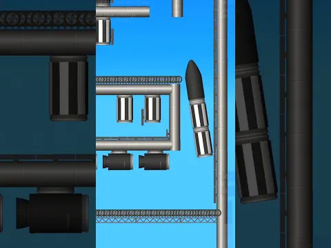 4-Part Rocket Build 🚀 Complete Assembly | Spaceflight Simulator #shorts #sfs