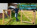Average Guy Builds a Double Fence Gate with Half-Lap Joints - step by step instructions