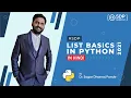 List Basics In Python List Tutorials In Hindi Introduction To List Python List SDP Guruji
