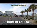 Drive through Kure Beach North Carolina in 4K