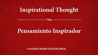 Pensamiento inspirador 134 - español - RSSB