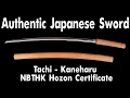 Download Lagu Tachi - Kaneharu - NBTHK Hozon Certificate - Shirasaya Koshirae - Ubu Nakago - Gendai Era