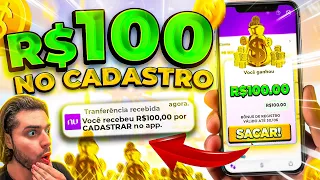 😍Fiz R$110 via pix NO CADASTRO - NOVO APP PAGANDO NO CADASTRO 2023 ✅Como Ganhar Dinheiro na Internet