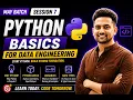 Python Basics for Data Engineering Variables Data Types Explained May Batch DE Roadmap