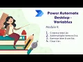 Power Automate Desktop Tutorial Module 9 Variables - Part 2