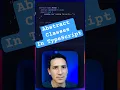 Abstract Classes in TypeScript