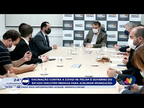 Covid-19: Governo estadual e Fecam discutem medidas para agilizar vacinação em SC