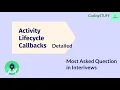 Activity Lifecycle Most Important Interview Topic Explained in Detail Android Development