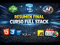 Final Summary of the Full Stack Course NodeJS SQL and Web Development