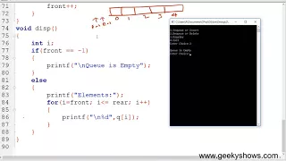 Program Queue using Array in Data Structure Hindi