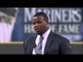 Ken Griffey Jr MARINERS HALL OF FAME SPEECH Jay Buhner flips him off gives him the middle finger