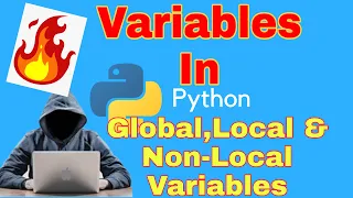 Variables In Python Local Global Non-Local Python Tutorial Tutor Sushant