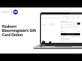 How To Redeem Bloomingdale s Gift Card Online 2024 Use Bloomingdale s Gift Card