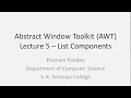 AWT LECTURE 5 Choice List