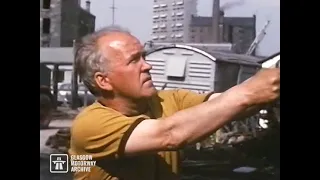 Construction of the M8 Motorway, Woodside Viaducts, Glasgow in the 1970s