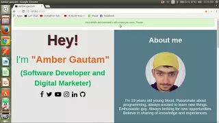 My own Portfolio Flask Python Web Application