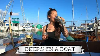Camille Double Fists the Pandemic with a New “BEERS ON A BOAT” Reviewing Brouwerij West Craft Beer