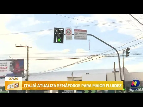 Semáforos de Itajaí passam por atualização para melhorar sincronia e fluidez no trânsito