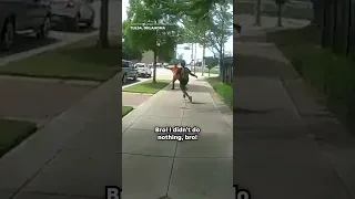 Body cam footage captures truck driver tackling man fleeing arrest
