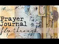 Prayer Journal Flip Through Boho Floral Junk Journal