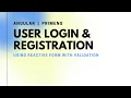 User Login and Register Form Full Code Attatched - Angular 16 PrimeNG Json Server