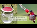 5 EASY DIY Homemade Hummingbird Feeders