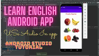 Develop Build Learn English Android App using Android Studio Grid Layout Mediaplayer Concept