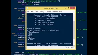 Simple Library System using Python