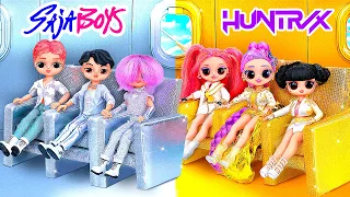 Thợ săn quỷ K-Pop trên máy bay vàng và bạc! 10 món DIY cho búp bê L.O.L.