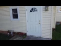 Backwards exterior door