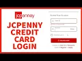 How to Login JCPenney Credit Card Account JC Penney Credit Card Login for Online Payments