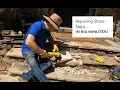 Repairing Stone Steps in 6 minutes - BritNeck Homestead