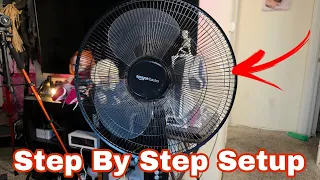 How to easily install the Amazon basics Pedestal fan 16