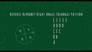 97 Alphabet Right Angle Triangle Pattern without any pre-defined method using while loop in Python