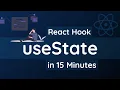 Learn useState React Hook in 15 Minutes React Hooks Tutorial for Beginners
