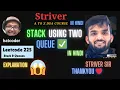 stack using two queues Striver A to Z dsa course in hindi stack using queues