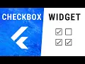 Flutter Checkbox Widget