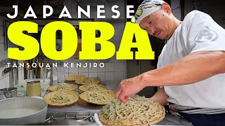 Behind the Counter at a Japanese Master's Handcrafted Soba Restaurant in Asakusa