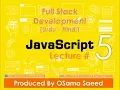 Javascript Lecture 5 Array and Loop while Loop Full Stack Development Urdu - Hindi