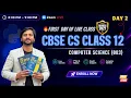 Second Day Live CS Class 12 Batch Python MySQL Networking CBSE 2027 Boards