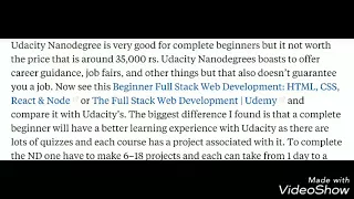 Review Udacity s Full Stack Web Developer Nanodegree Reviews by Students