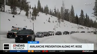 Avalanche prevention along Mt Rose Highway