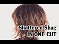 Quick Haircut How to do a Shattered Shag Haircut in One Cut