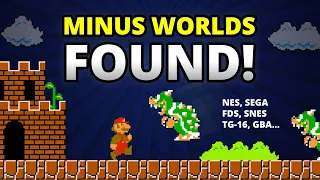 Exploring Minus Worlds in Super Mario Games