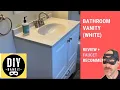 30 Bathroom Vanity 2 Year Review White w Countertop Sink Built-In