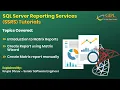 SSRS - Matrix Report