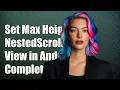 How to Set Maximum Height for NestedScrollView in Android A Complete Guide