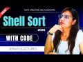 Shell Sort Algorithm Theory Dry Run Code Complexity Analysis DSA Sorting Algorithms